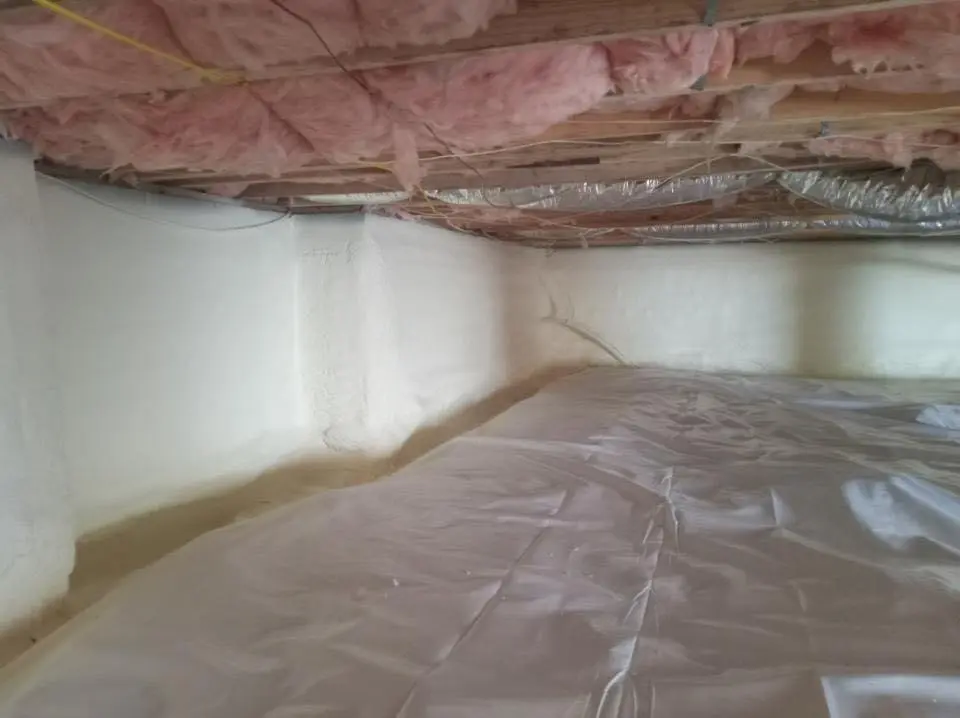 Crawl space encapsulation with closed-cell spray foam for Attic Insulation in Rotterdam